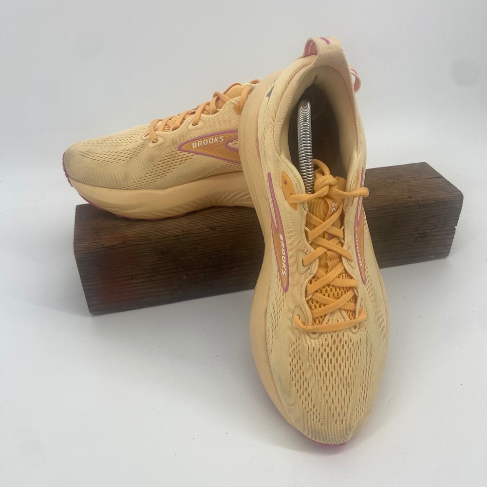 Brooks Glycerin 22 Women Running Shoes Peach Orange DNA TUNED Sneakers-Size 12